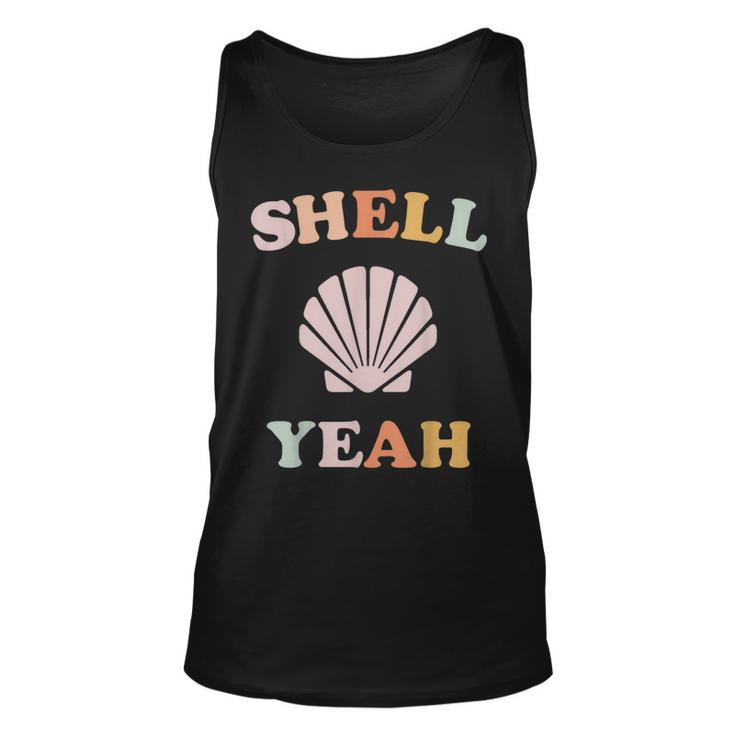 Vintage Retro Shell Yeah Beach Tropical Vacation Vacation Tank Top