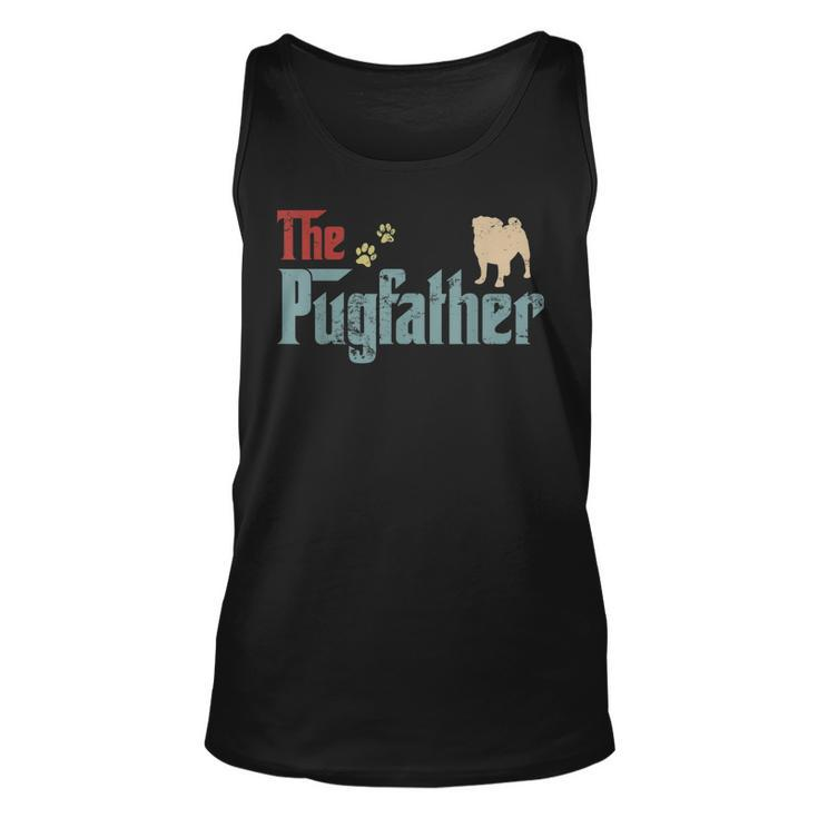 Vintage The Pugfather Matching Family Pug Lover Gifts  Unisex Tank Top