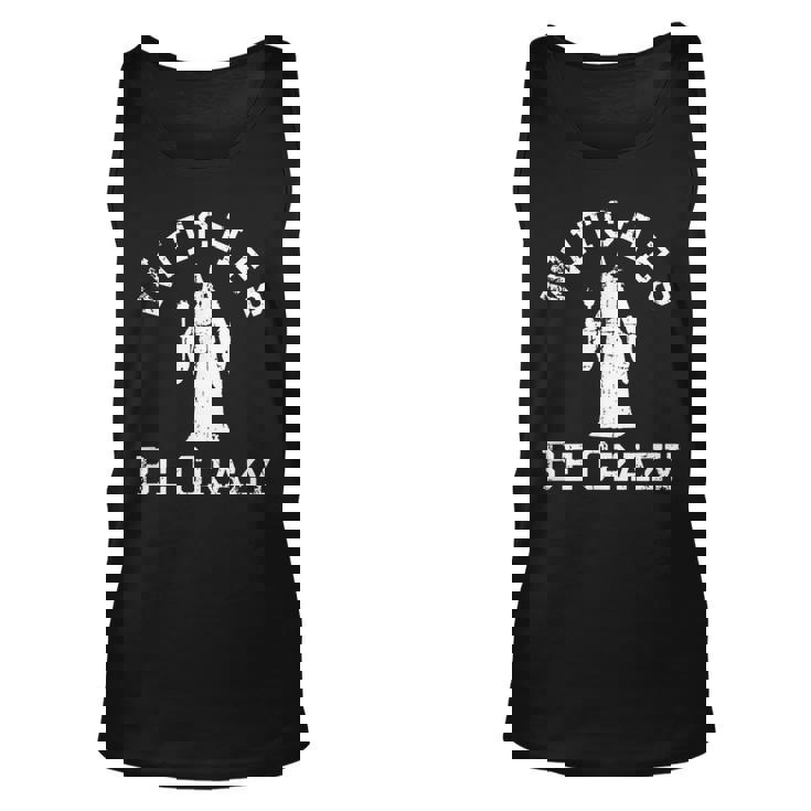 Vintage Witches Be Crazy Halloween Halloween Tank Top