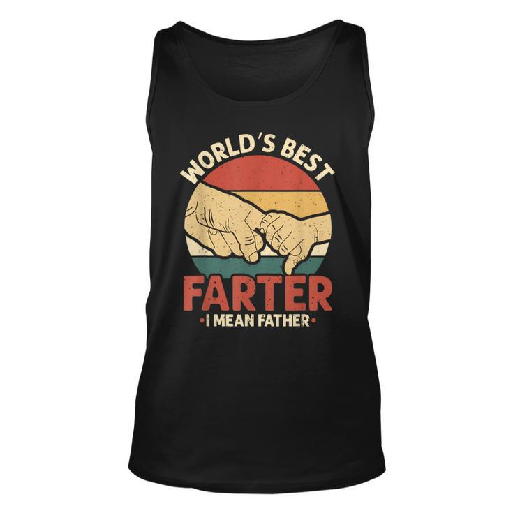 Vintage Worlds Best Farter I Mean Father  Unisex Tank Top
