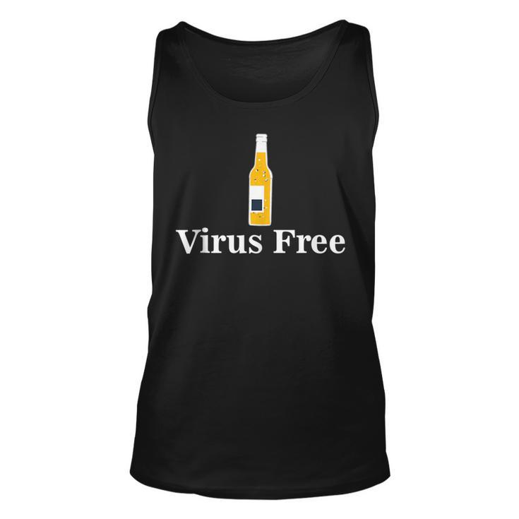 Virus Free With Bottled Alcohol - Pandemic Awareness   Unisex Tank Top