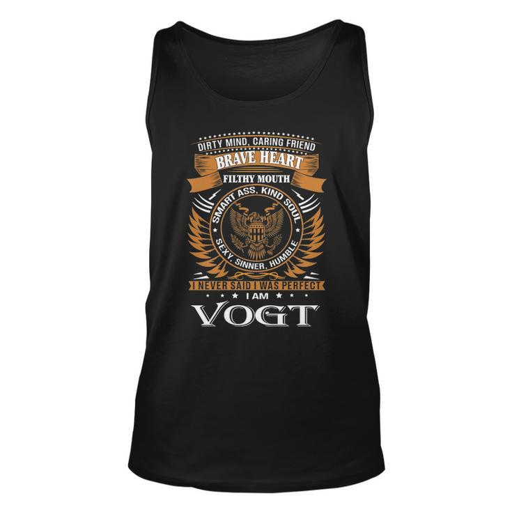 Vogt Name Gift Vogt Brave Heart Unisex Tank Top