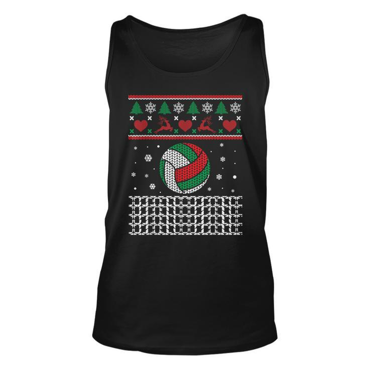 Volleyball Christmas Ugly Sweater For Volleyball Player Tank Top
