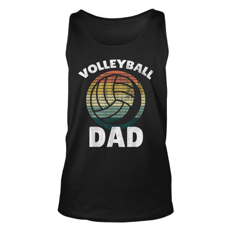 Volleyball Vintage I Dad Father Support Teamplayer Gift  Unisex Tank Top