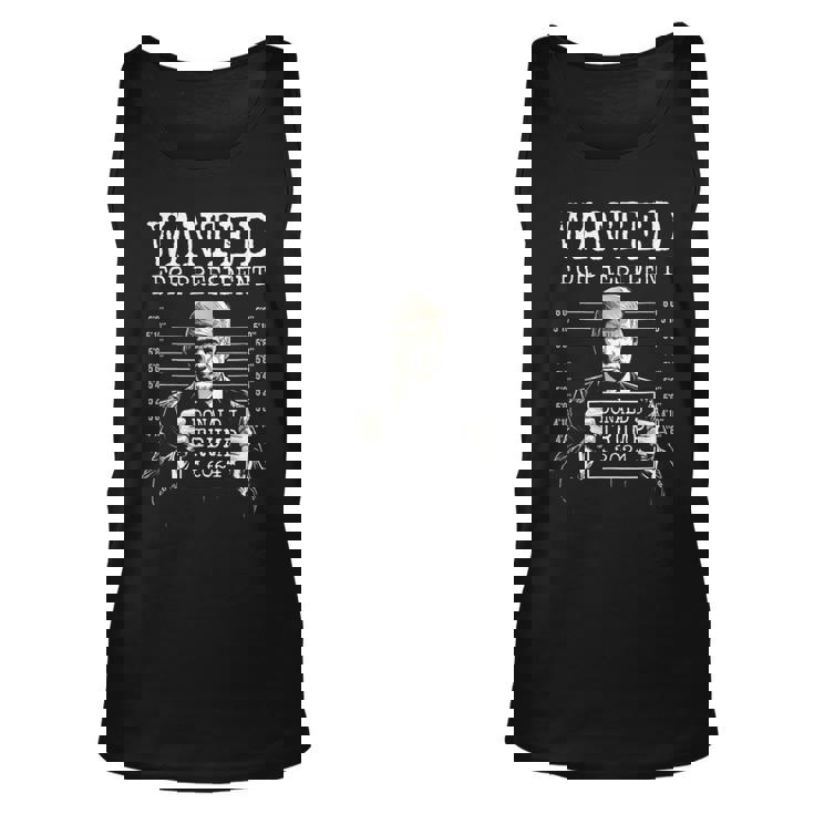 Wanted For President 2024 Donald Trump Tank Top