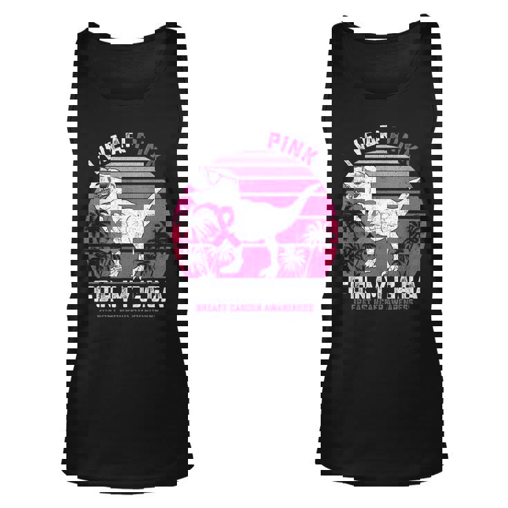 I Wear Pink For My Gaga Breast Cancer Awareness Kids Boys Breast Cancer Awareness Tank Top