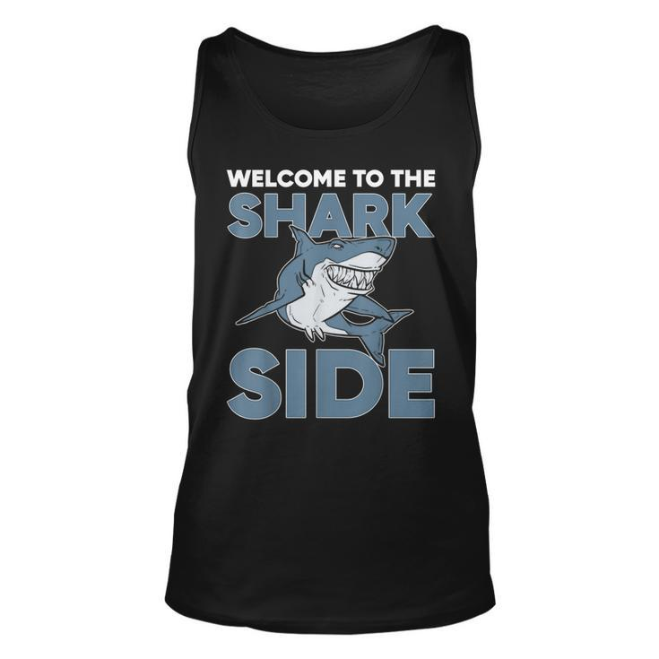 Welcome To The Shark Side Sea Animal Scary  Unisex Tank Top