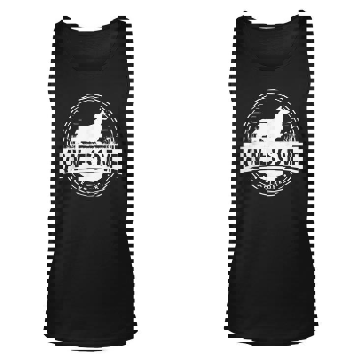 Welsh Corgi Dog Retro Unisex Tank Top