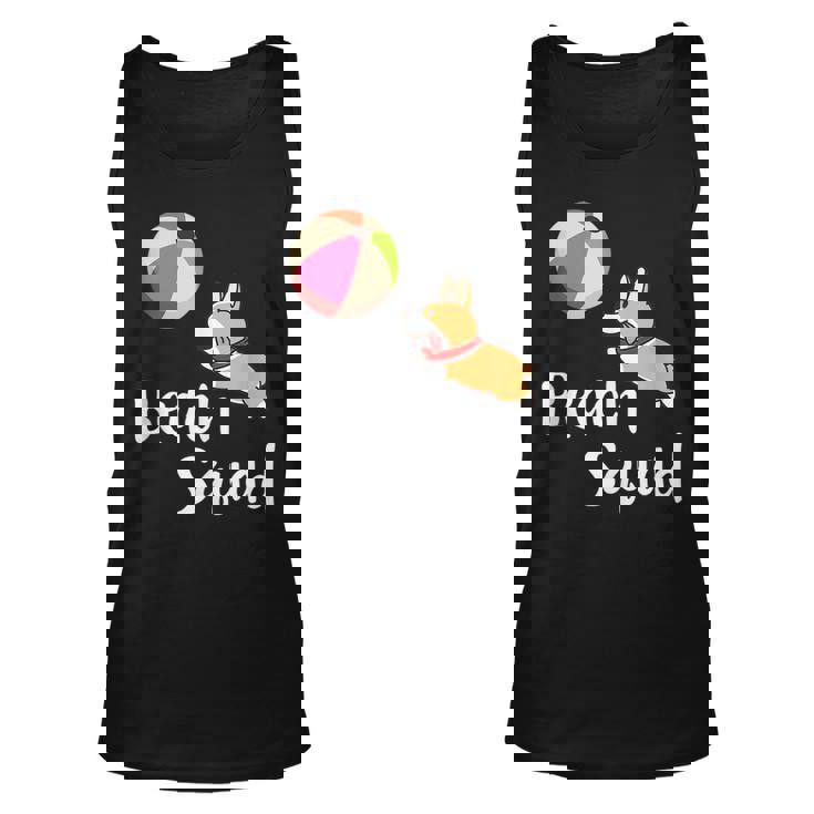 Welsh Corgi Dogs Beach Squad Summer Vacation Gift Outdoors  Unisex Tank Top