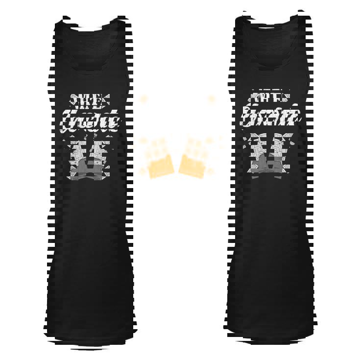 White Chocolate Funny Food Lover Eater Graphic Unisex Tank Top