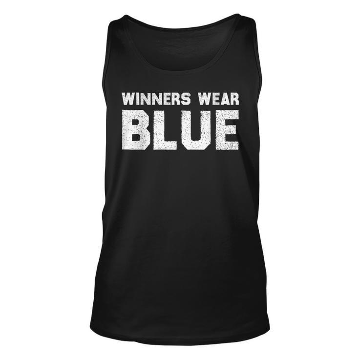 Winners Wear Blue Spirit Wear Team Game Color War  Unisex Tank Top
