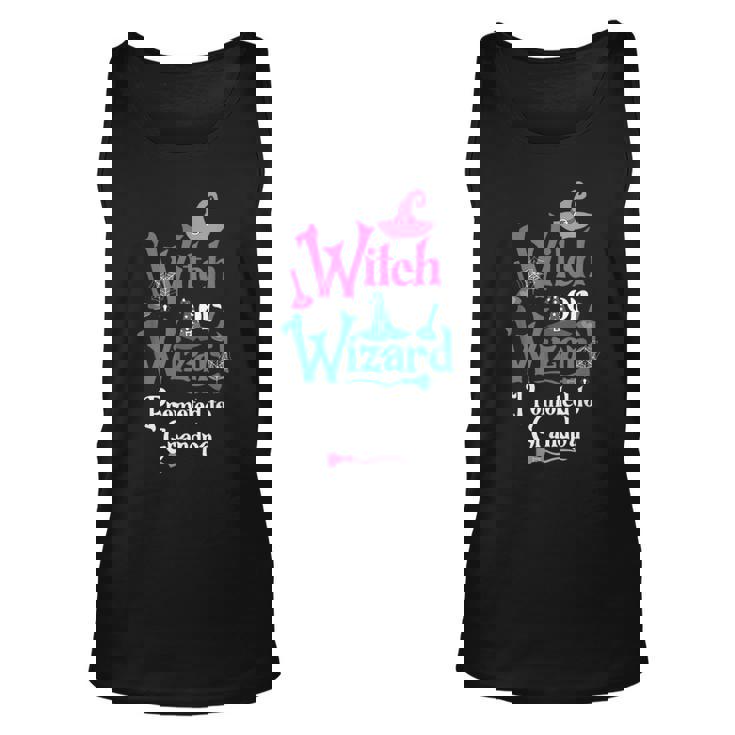 Witch Or Wizard Promoted To Grandpa Gender Reveal Party Unisex Tank Top