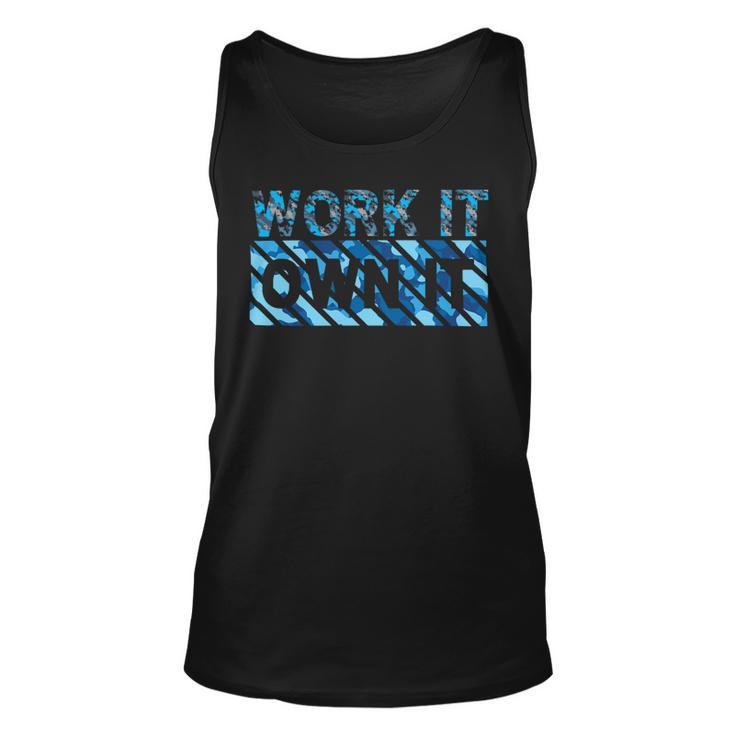 Work It Own It Gym Bodybuilding Fitness Training Running Unisex Tank Top
