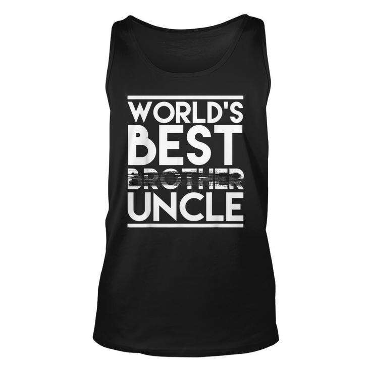 Worlds Best Brother Uncle  Cute Pregnancy Announcement Unisex Tank Top