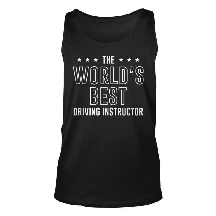 Worlds Best Driving Instructor Car Driver Parking Driver Tank Top