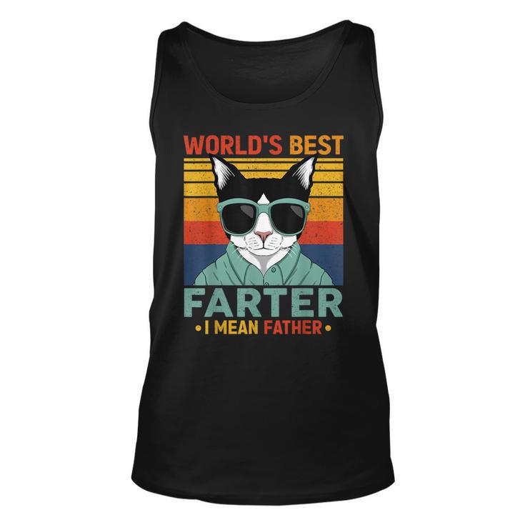 Worlds Best Farter I Mean Father Funny Best Dog Dad Ever  Unisex Tank Top