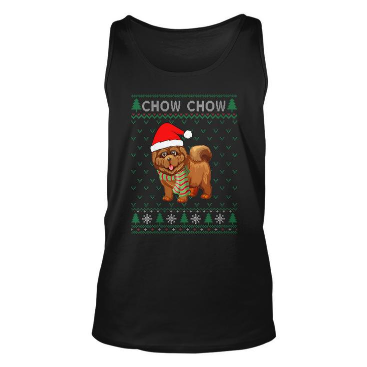 Xmas Chow Chow Dog Ugly Christmas Sweater Party Tank Top