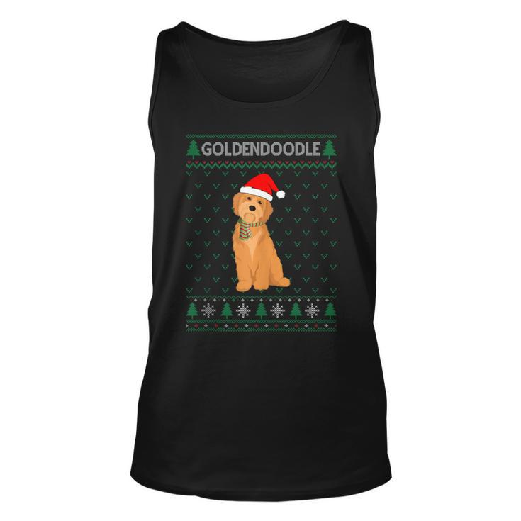 Xmas Goldendoodle Dog Ugly Christmas Sweater Party Tank Top