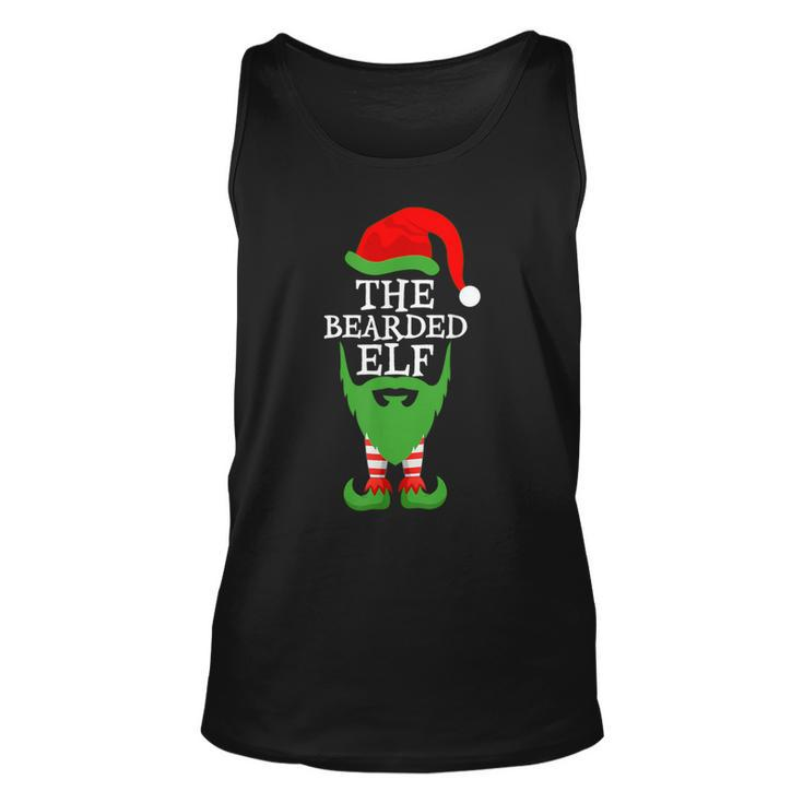 Xmas Holiday Matching Ugly Christmas Sweater The Bearded Elf Tank Top