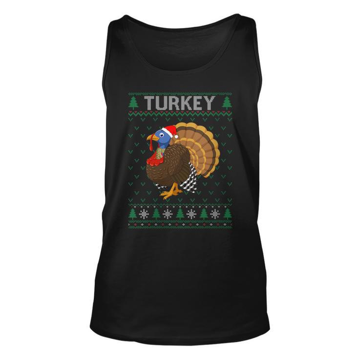 Xmas Turkey  Ugly Christmas Sweater Party Tank Top