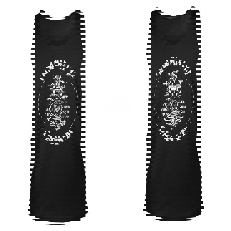 You Can Call Me Captain Ships Wheel Anchor Sailors Compass Unisex Tank Top