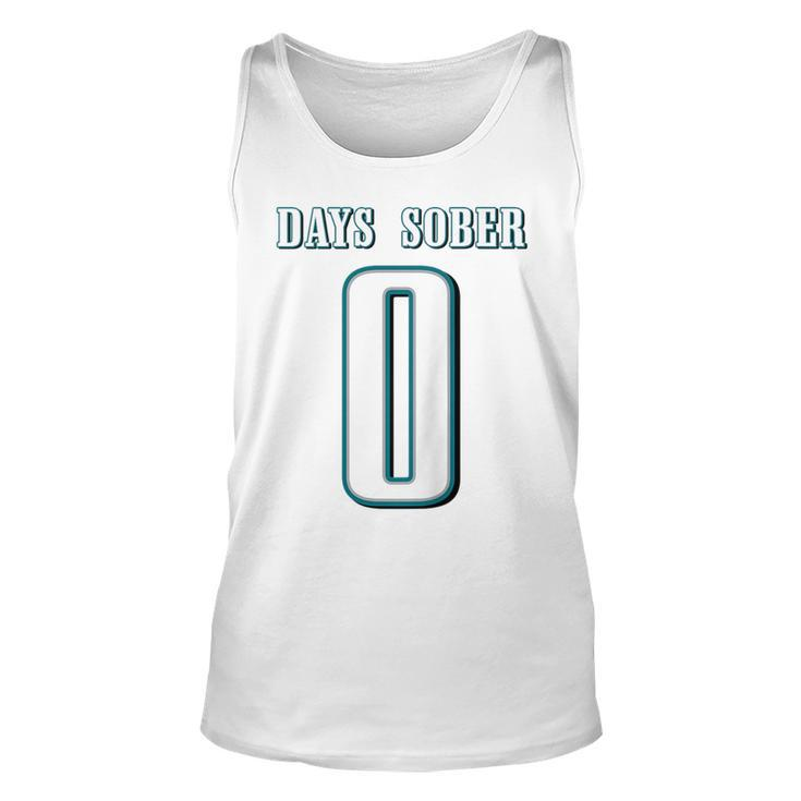 0 Days Sober Jersey Funny Drinking  For Alcohol Lover  Unisex Tank Top