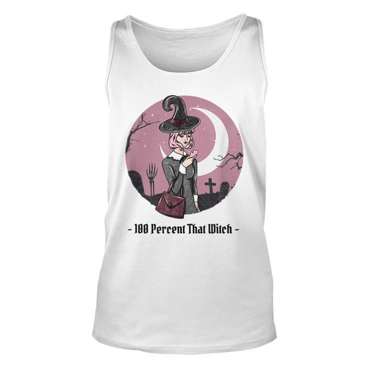 100 Percent That Witch Graphic Witch Tank Top