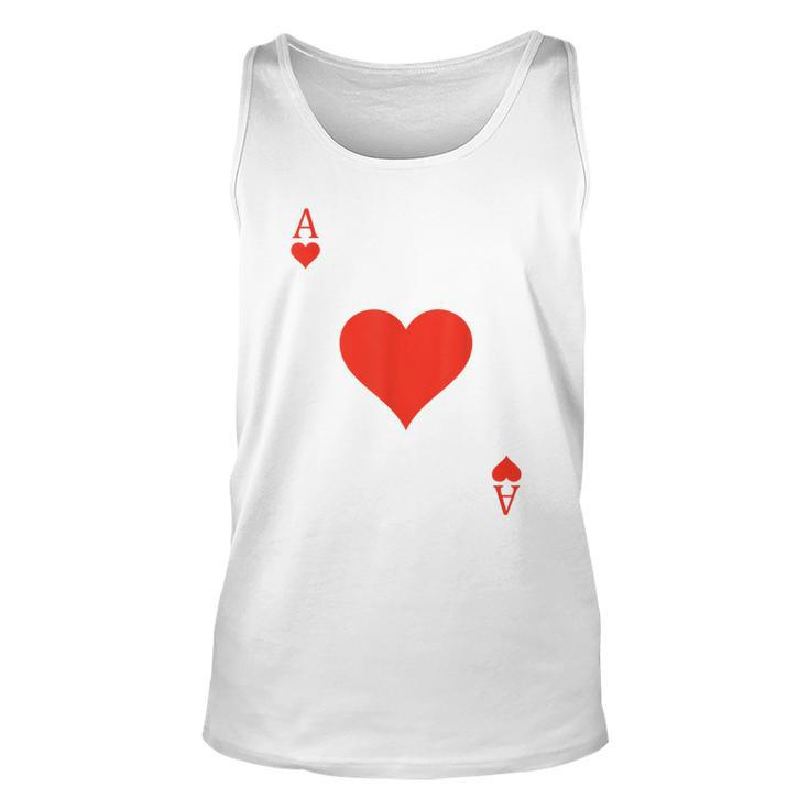 Ace Of Hearts Costume Deck Of Cards Playing Card Halloween Tank Top