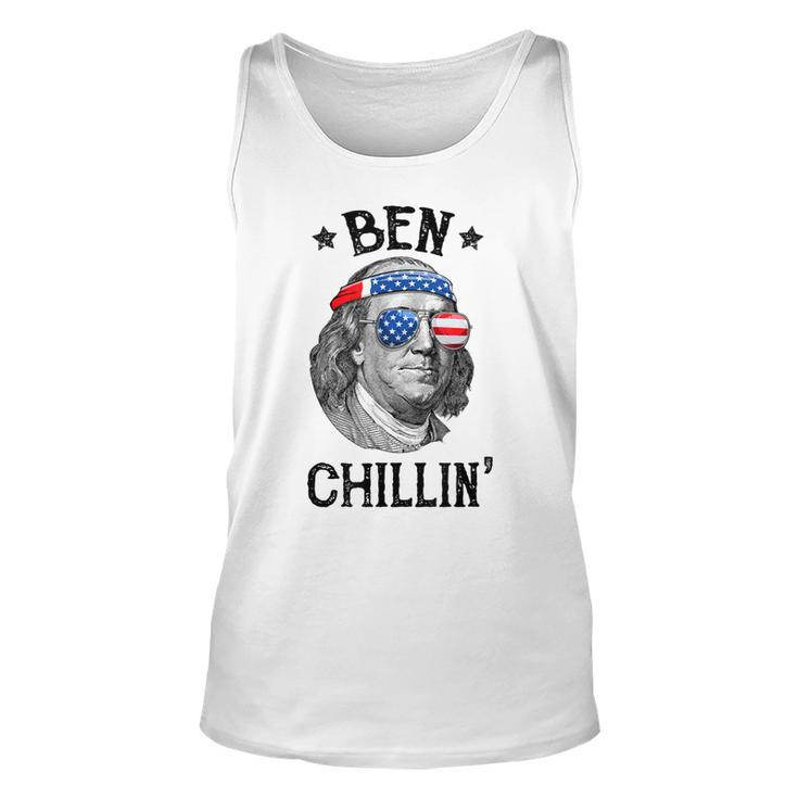 Ben Chillin 4Th Of July Ben Franklin Usa Independence Flag Unisex Tank Top