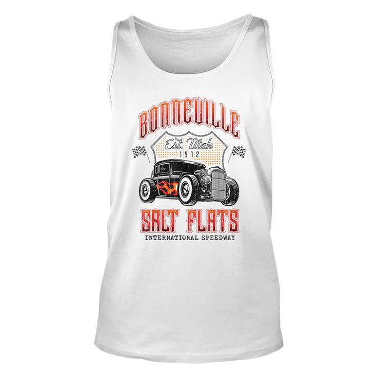 Bonneville Salt Flats Vintage Retro Hot Rod Race Car Salt Tank Top