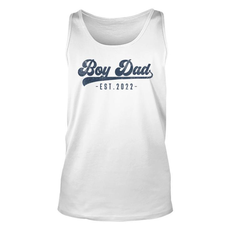 Boy Dad Est 2022 Boy Dad To Be Gifts New Daddy  Unisex Tank Top