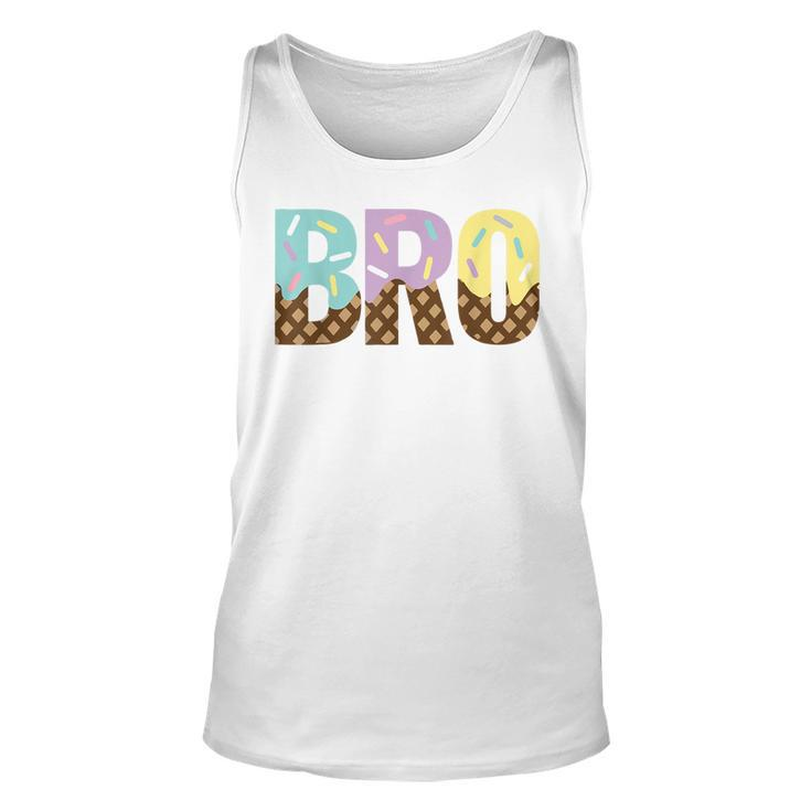 Brother Of The Sweet One Ice Cream 1St First Birthday Family  Unisex Tank Top