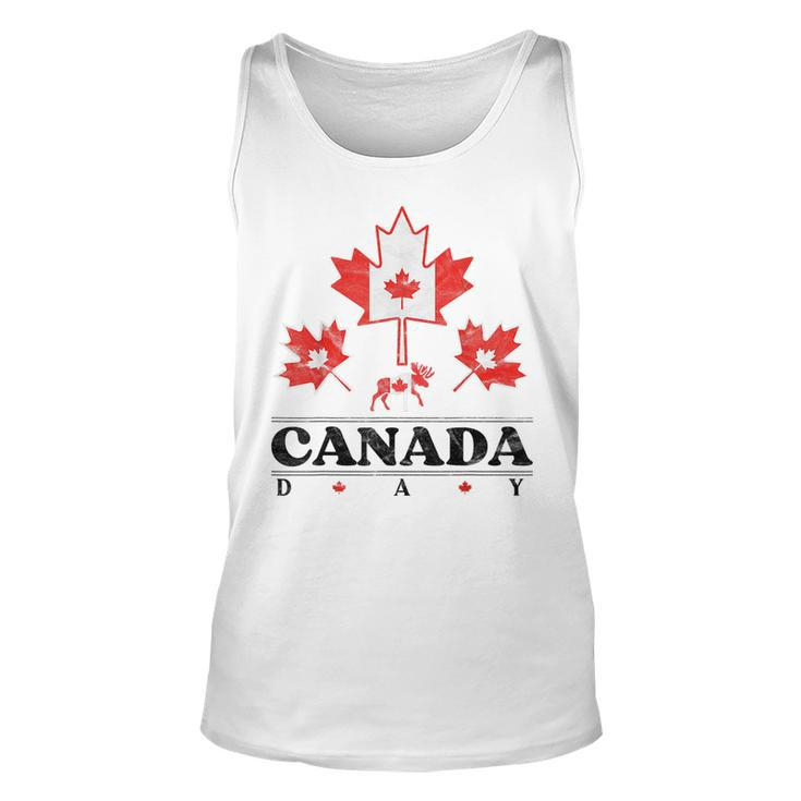 Canada Day Flag Vintage Canadian Maple Leaf Heritage Toddler Canada Tank Top