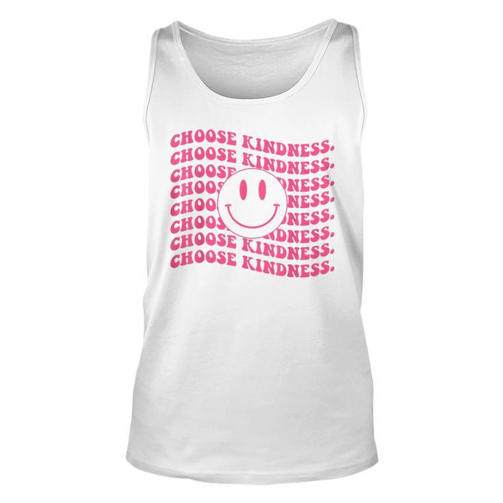 Choose Kindness Pink Smile Face Preppy Aesthetic Trendy  Unisex Tank Top
