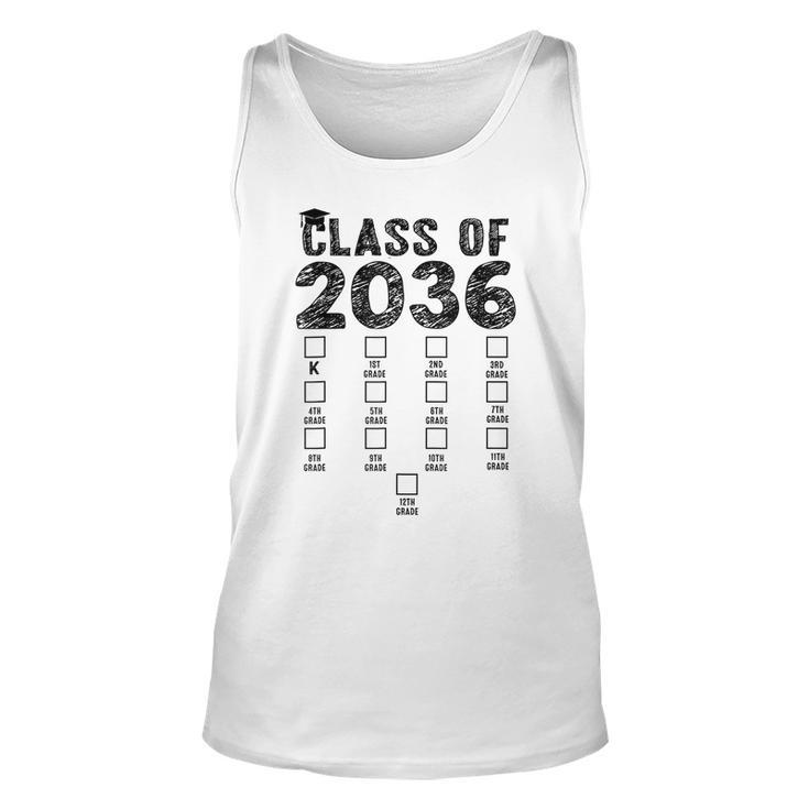Class Of 2036 Grow With Me With Space For Checkmarks Tank Top