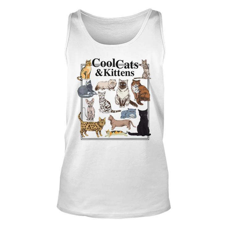 Cools Cat And Kitten Cat Types Funny  Unisex Tank Top