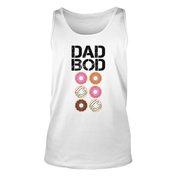 Dad Bod Donut Six Pack Daddy Gym Fathers Tank Top