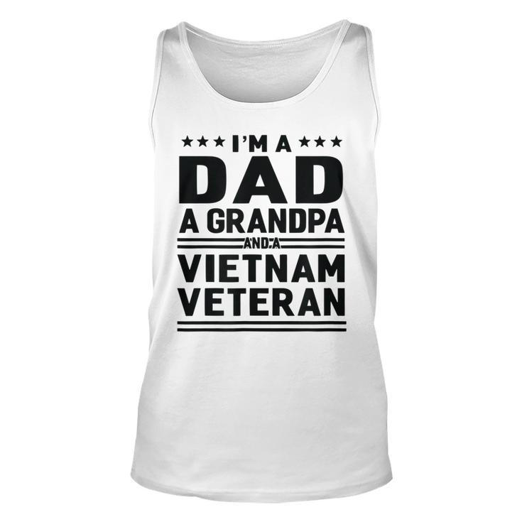 Dad Grandpa Vietnam Veteran Vintage Top Men Gift  Unisex Tank Top