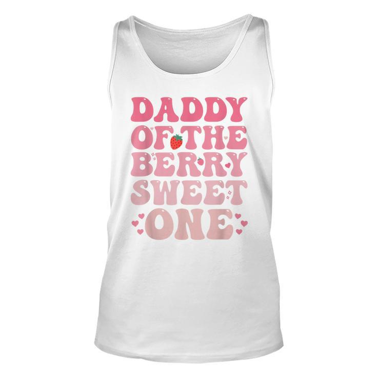 Daddy Of The Berry Sweet Birthday Gifts Sweet Strawberry  Unisex Tank Top