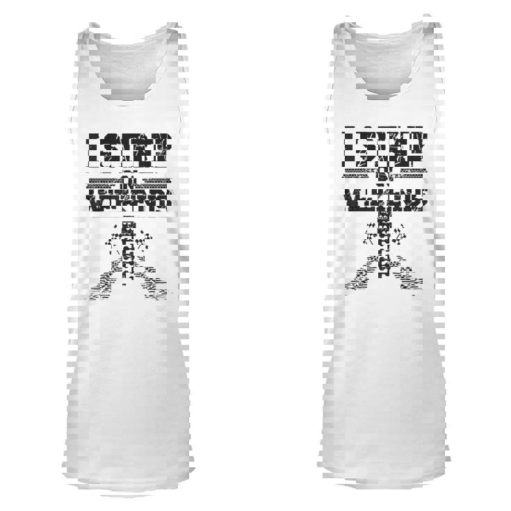 Drag Racing Race Car Pun Vintage I Strip On Weekends Racing Tank Top