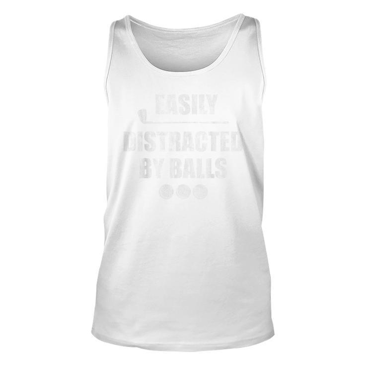 Easily Distracted By Balls Golf Ball Putt Tank Top