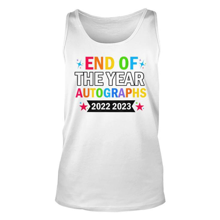 End Of The Year Autographs 2022 2023 Last Day Of School  Unisex Tank Top