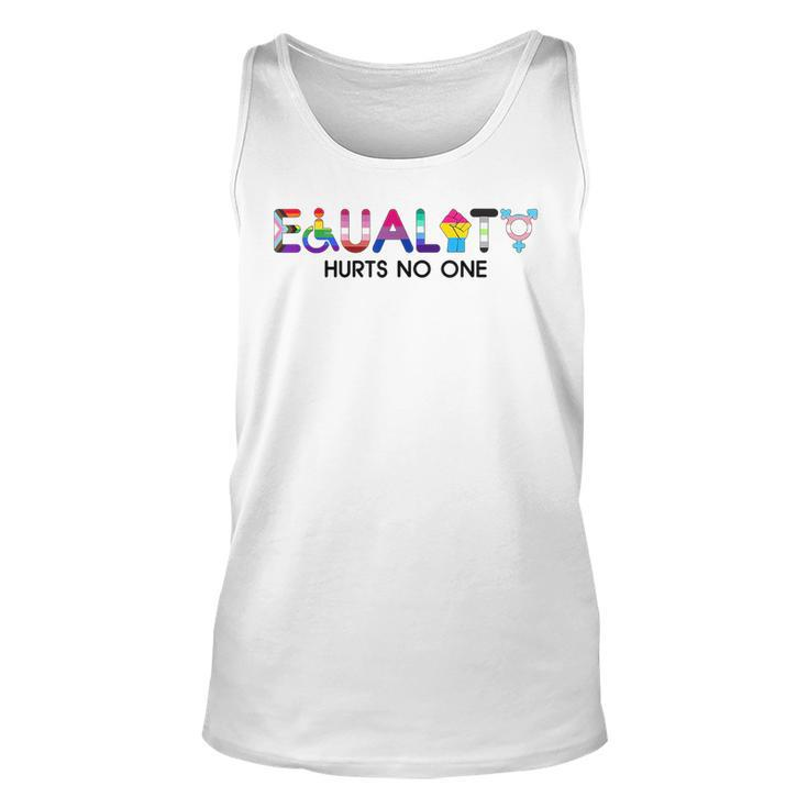 Equality Hurts No One Pride Month Support Lgbt  Unisex Tank Top