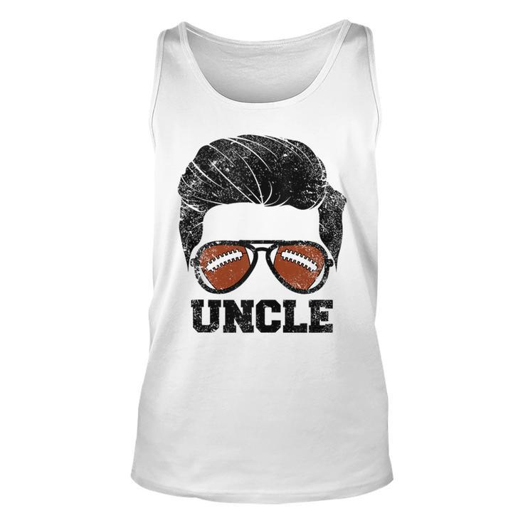 Football Uncle Funny Hair Glasses Football Uncle  Unisex Tank Top