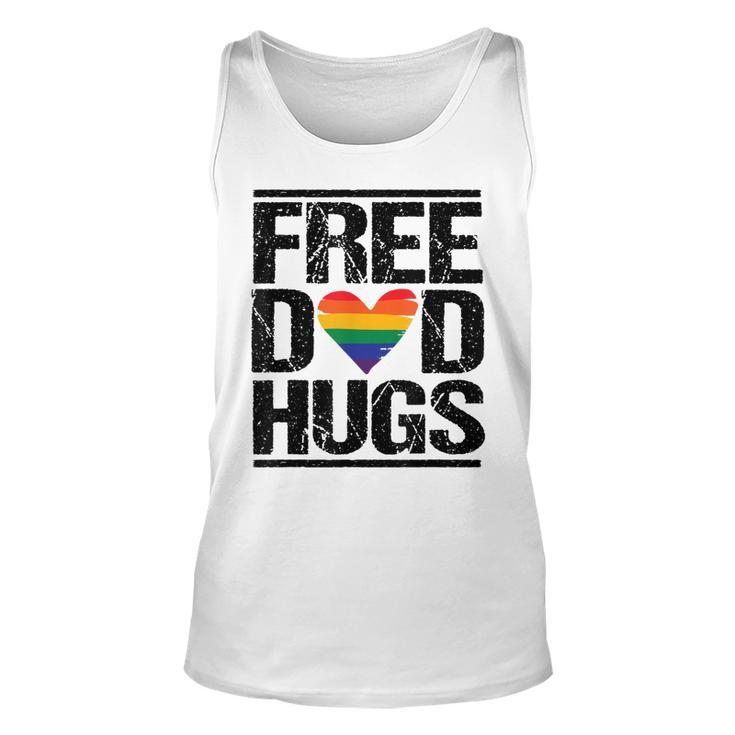 Free Dad Hugs Lgbtq Pride Stepfather Daddy Papa Tank Top