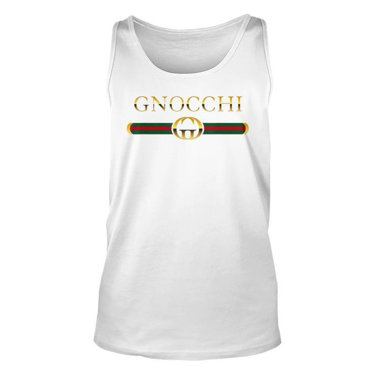 Funny Graphic Gnocchi Italian Pasta Novelty Gift Food  Unisex Tank Top