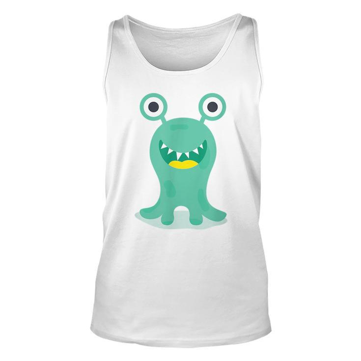 Funny  Green Scary Monster  Unisex Tank Top