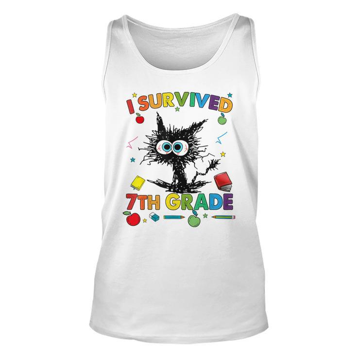 Funny Last Day Of Seventh 7Th Grade I Survived 7Th Grade  Unisex Tank Top