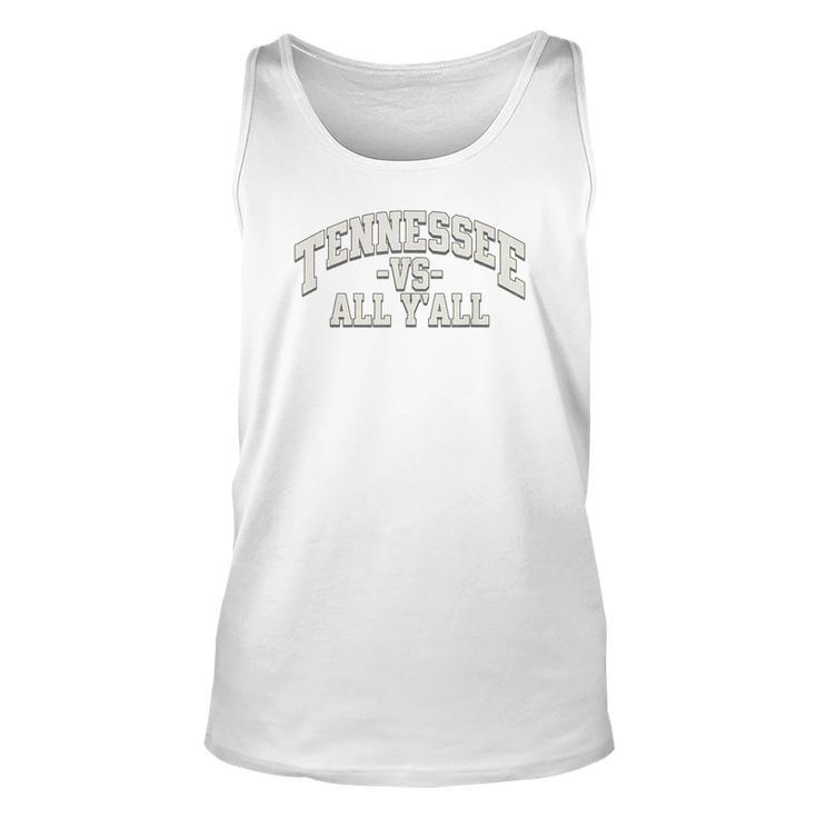 Tennessee -Vs- All Yall Knoxville Tn Orange Tank Top