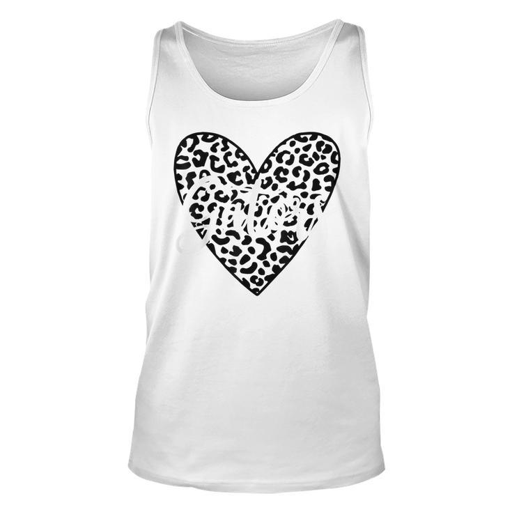 Gators School Spirit Leopard Heart Game Day Tank Top